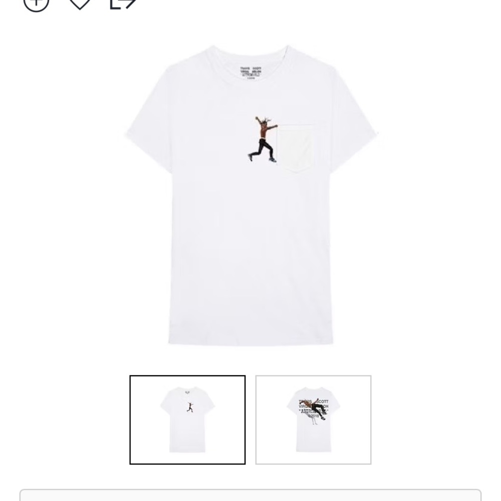 Travis Scott Second Astroworld Tour T Shirt - Picture 1 of 5